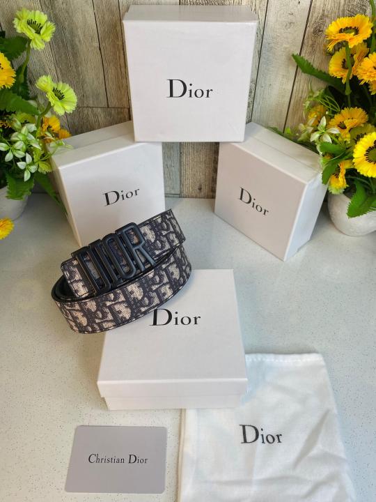 CD DIO_R MENS BELT WID OG BOX CARD & DUST BAG