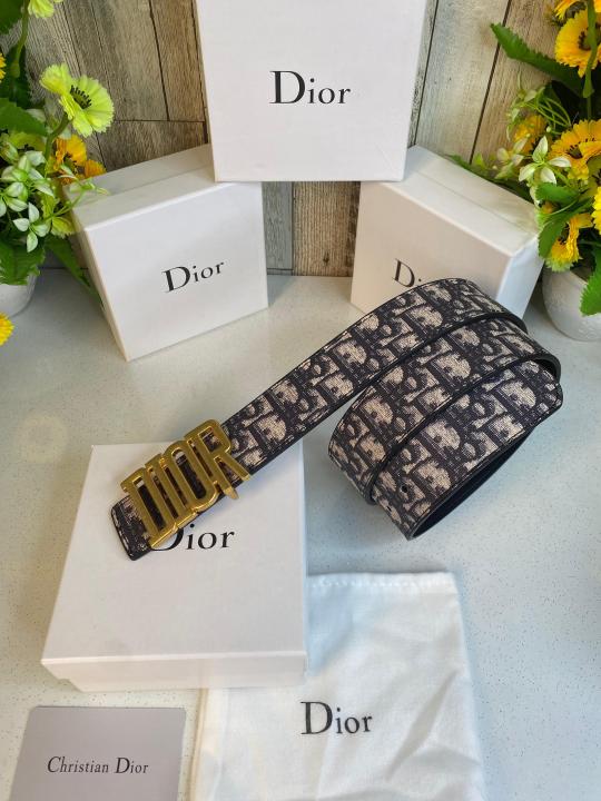 CD DIO_R MENS BELT WID OG BOX CARD & DUST BAG 534