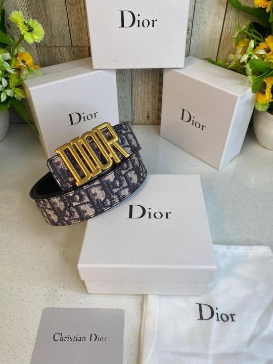 CD DIO_R MENS BELT WID OG BOX CARD & DUST BAG 534