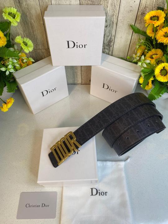 CD DIO_R MENS BELT WID OG BOX CARD & DUST BAG 537