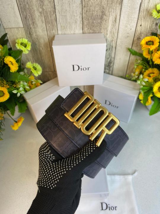 CD DIO_R MENS BELT WID OG BOX CARD & DUST BAG 537