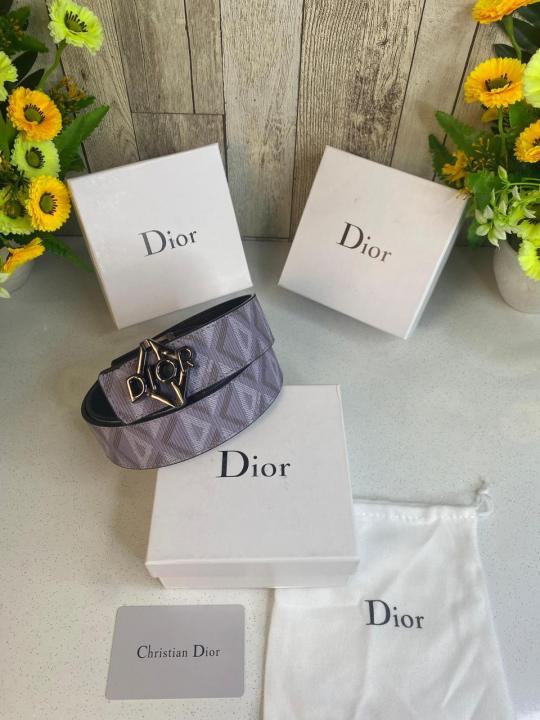 DIOOR_MENS BELT WID OG BOX CARD & DUST BAG 533