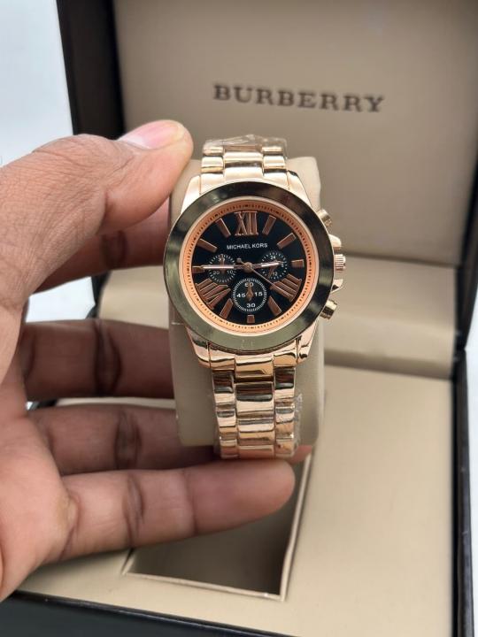 Michael_Kors Bradshaw MK5854 Rosegold Black Dial