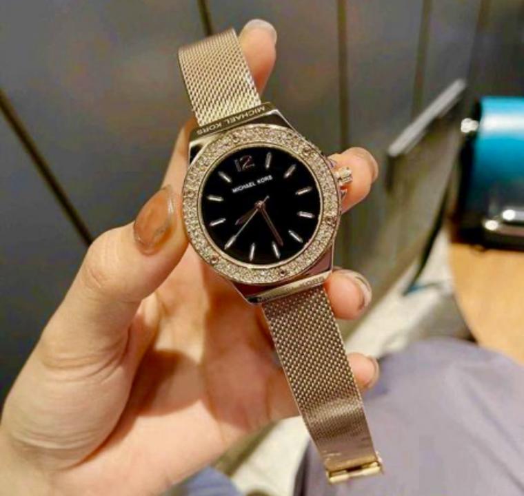 Michael Kores MK7336 Lennox Rose gold Black Dial