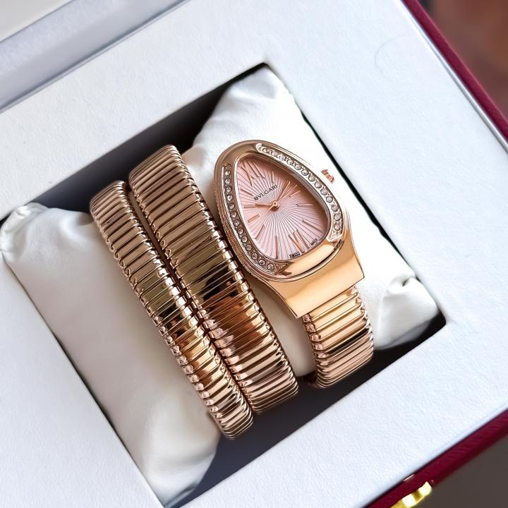 BVLGAR_I LADIES ROSE GOLD DAIL WATCH