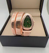 BVLGAR_I LADIES ROSE GOLD GREEN DAIL WATCH