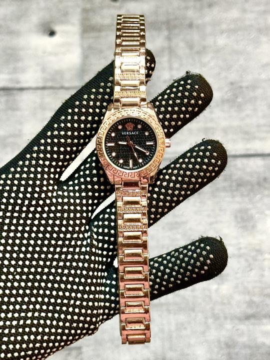 Versace Medusa Stud Icon Black Dial
