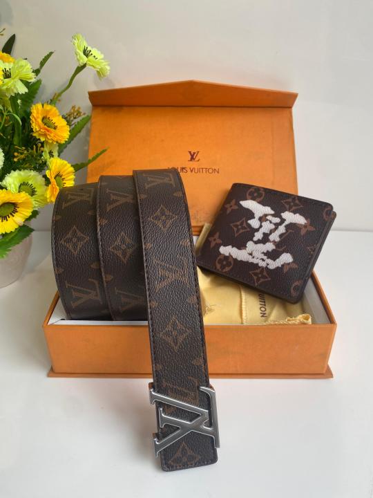 LOUIS_VUITTON BELT WALLET COMBO WID OG BOX CARD DUST BAG