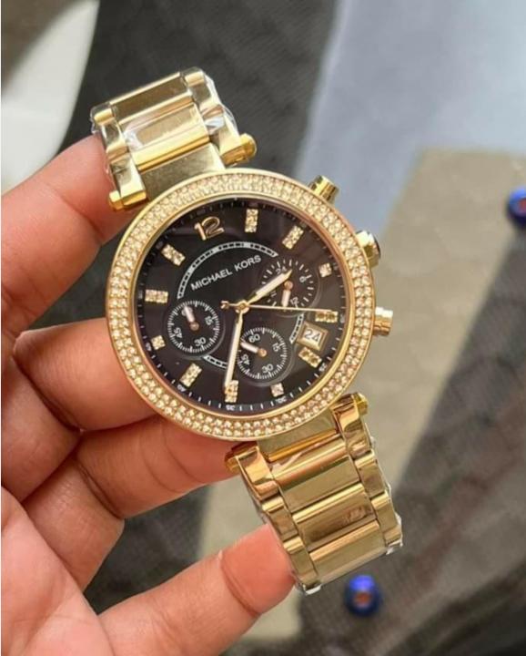 Michael_Kors Gold Black MK3790