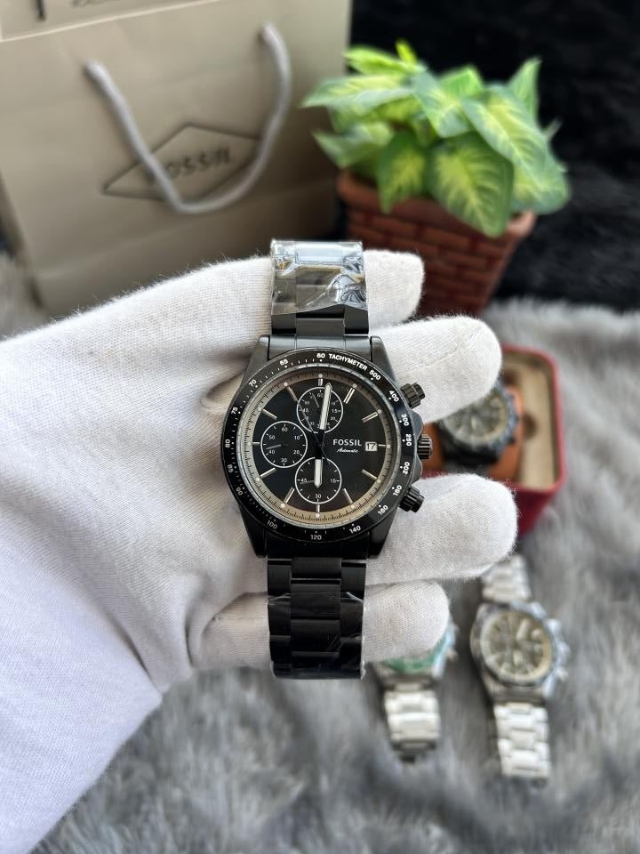 Fossi_l sports All Chronograph Working Full Black W102