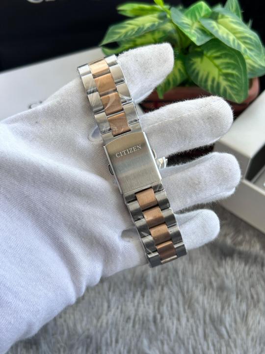 Citizen Rose Gold Black Automatic Premium Quality W105