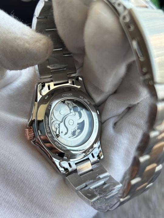 Citizen Rose Gold Black Automatic Premium Quality W105