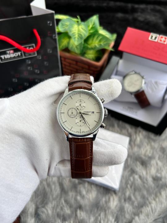 Tisso_t 1853 Chronograph Silver Brown W79