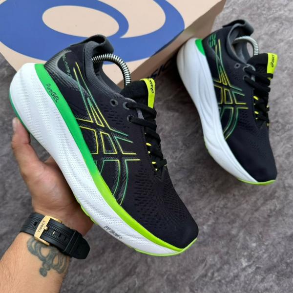 s Gel Nimbus 25 Black Green 167