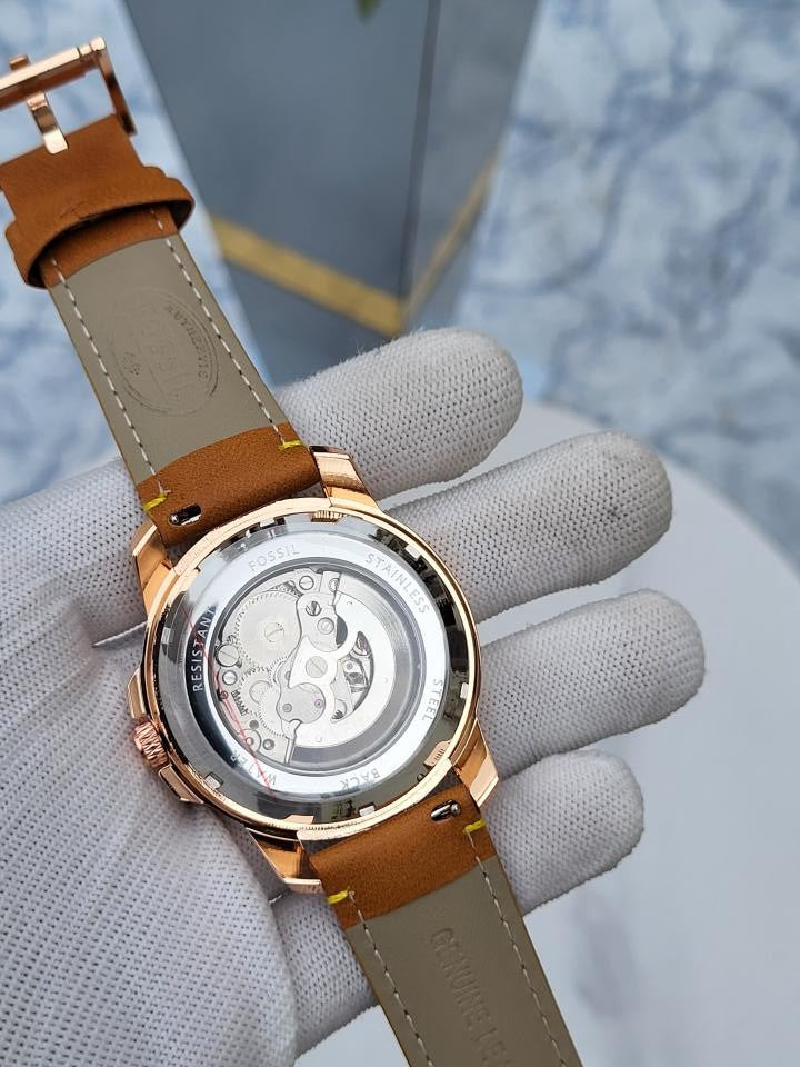 FOSSIL_GRANT_COLOURS_AUTOMATIC_BROWN_WHITE_DIAL_341
