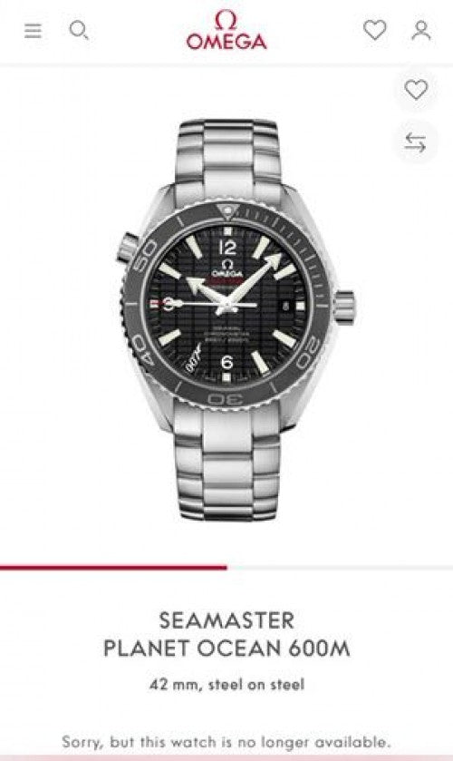 seamaster planet ocean 600m