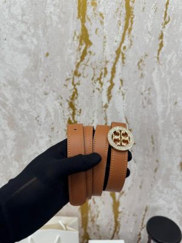 TORRY BURCH PREMIUM QUALITY BELT WITH OG BOX DUST BAG & CARRY BAG T56 TAN
