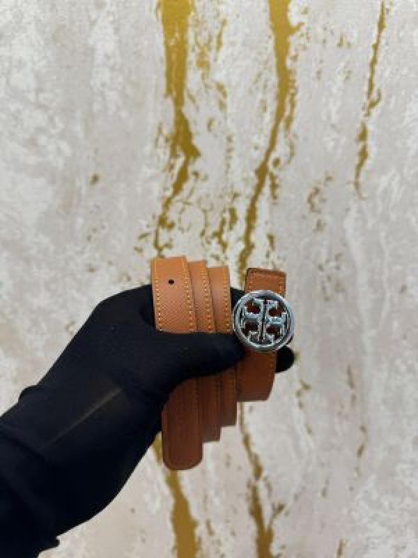 TORRY BURCH PREMIUM QUALITY BELT WITH OG BOX DUST BAG & CARRY BAG T57 TAN