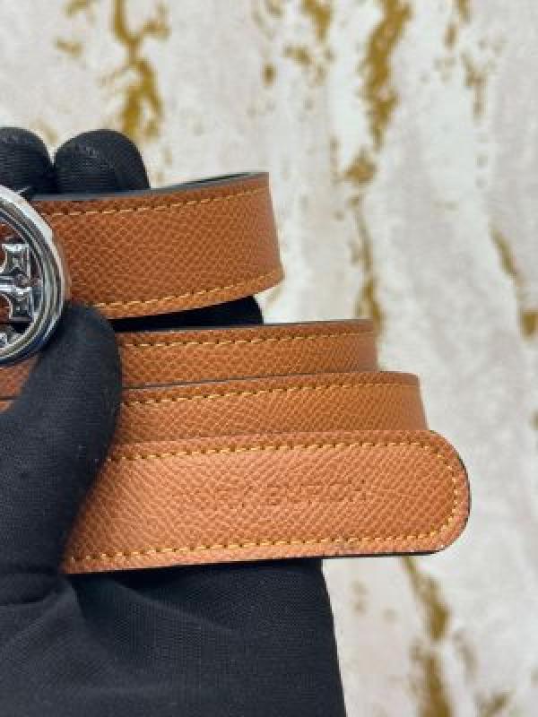 TORRY BURCH PREMIUM QUALITY BELT WITH OG BOX DUST BAG & CARRY BAG T57 TAN