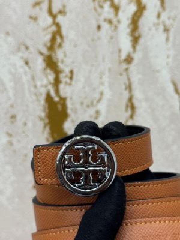 TORRY BURCH PREMIUM QUALITY BELT WITH OG BOX DUST BAG & CARRY BAG T57 TAN