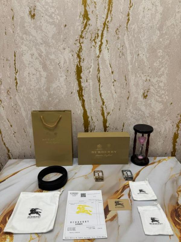 Burberr_y TB Signature Belt Combo With Box And Dust Bag Including Carry Bag (TB-1)