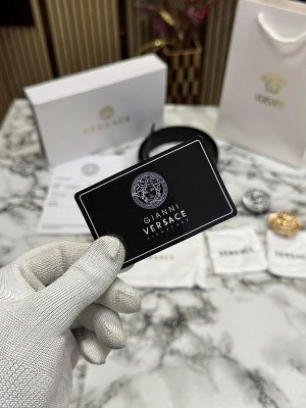 VERSACE BELT COMBO PREMIUM QUALITY WITH OG BOX DUST BAG CARRY BAG VE NO 6