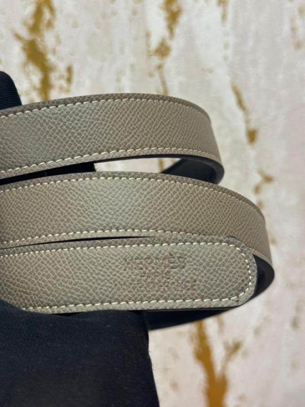 HERME_S PREMIUM BELT WITH OG BOX DUST BAG H49-KHAKI
