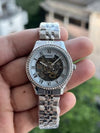 FOSSI_L AUTOMATIC SILVER BLUE