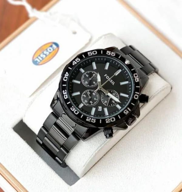Fossi_l Bannon Full Black All Chronograph Working W114