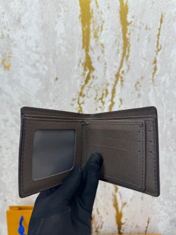 LOUIS_VUITTON BROWN CHECKS PREMIUM BELT & WALLET COMBO WITH OG MAGNATIC BOX DUST BAG CARRY BAG L63