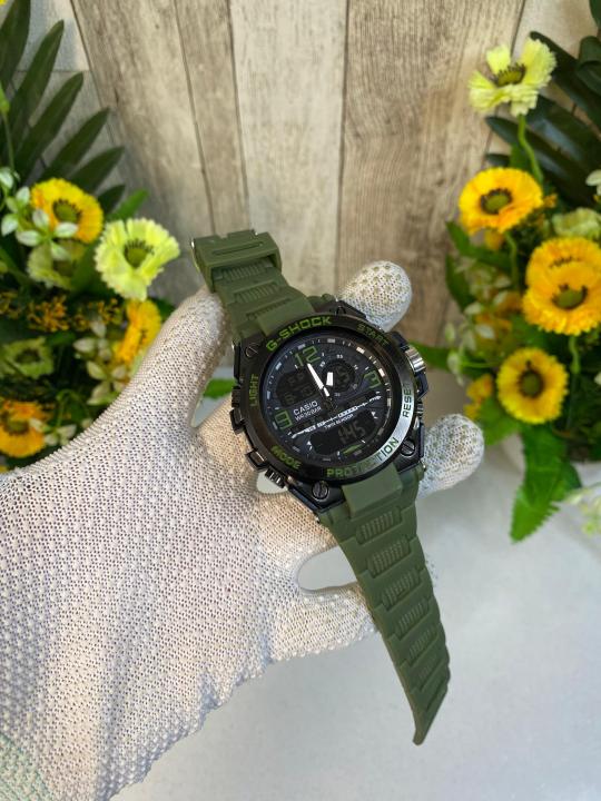 G SHOCK MENS WATCH BLACK GREEN COLOUR