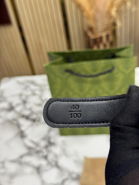 GUCC_I PREMIUM BELT WITH  OG BOX DUST BAG CARRY BAG G53 RED