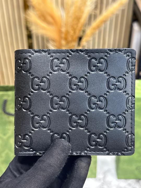 GUCC_I BELT WALLET COMBO GG EMBOSSED WALLET AND LEATHER BELT WITH GOLD GG BUCKLE INCLUDES BOX DUST BAG AND CARRY BAG (G64-4)