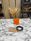 HERME_S PREMIUM BELT WITH OG BOX DUST BAG KHAKI H48