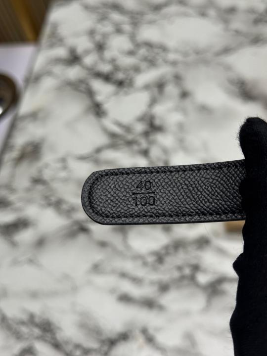 HERME_S PREMIUM BELT WITH OG BOX DUST BAG KHAKI H48