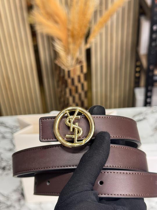 Ysl_Yves_Saint_Laurent_Logo_Premium_Ladies_Belt_With_Box_Dust_Bag_Includes_CarryBag_(Y41-Coffee)
