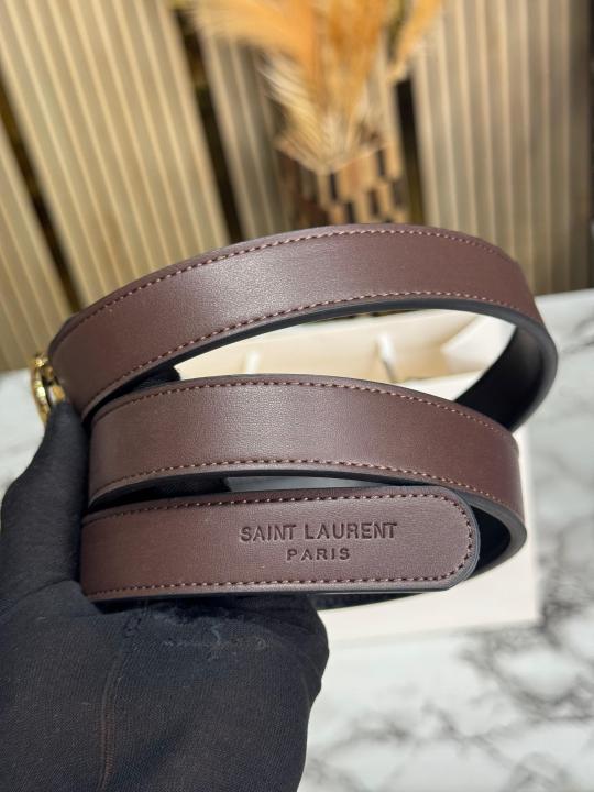 Ysl_Yves_Saint_Laurent_Logo_Premium_Ladies_Belt_With_Box_Dust_Bag_Includes_CarryBag_(Y41-Coffee)