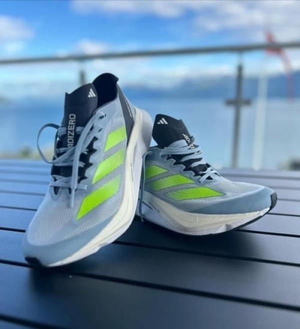 Adizero Boston 12 Blue Lucid Green sale