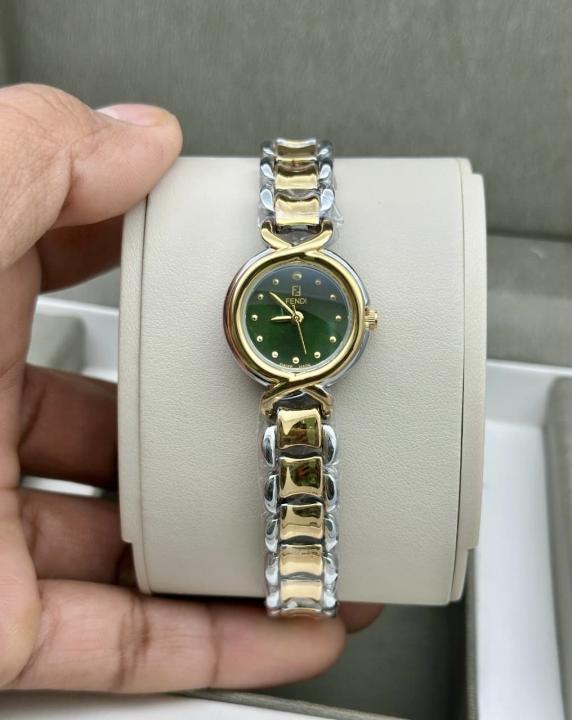 Women TIMEPIECES F103300401 Gold TT Green