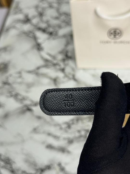 TORRY BURCH PREMIUM QUALITY BELT WITH OG BOX DUST BAG & CAARY BAG T57 BLUE
