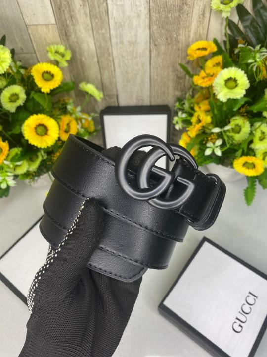 GUCC_I GG FULL BLACK BELT WID OG BOX