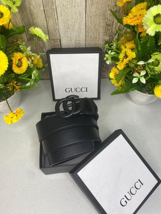 GUCC_I GG FULL BLACK BELT WID OG BOX