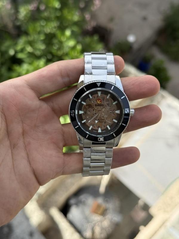 Raado Captain Cook Automatic (Open Back) Silver Black