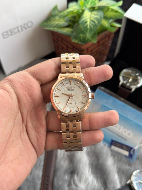 Seiko Presage Automatic Premium Rose Gold White W189