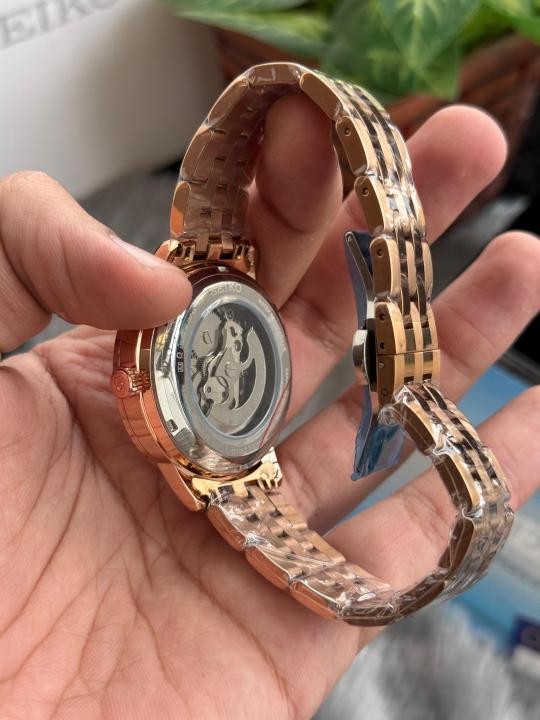 Seiko Presage Automatic Premium Rose Gold White W189