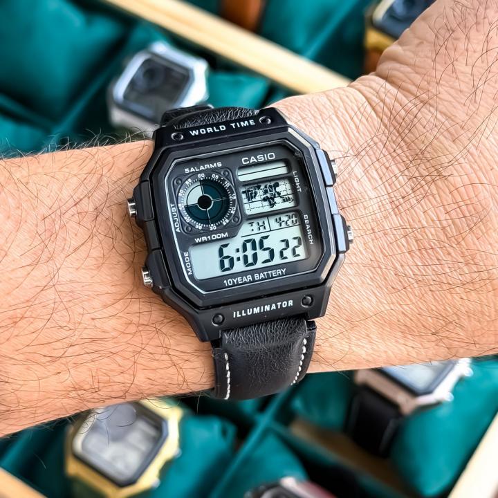 Casio AE-1200 Illuminator - J1231 World Time