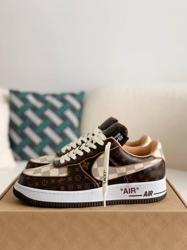 Airforce 1 low louiis Vuittoon Virgil Abloh brown 525