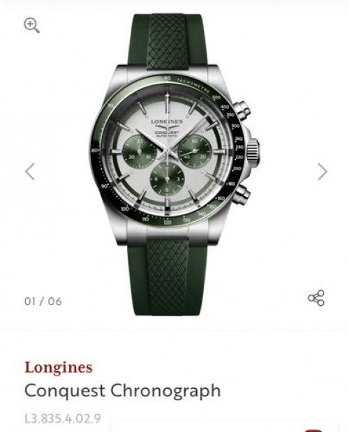 Longines Conquest Chronograph Green Automatic