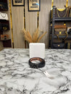 D&G Black Leather Belt With Glossy Logo initials Buckle