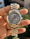 ROLLEX SILVER TIFFNY DAY DATE